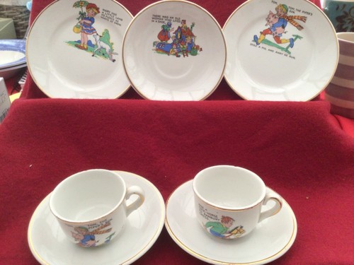 Vintage childs cup saucer - &,