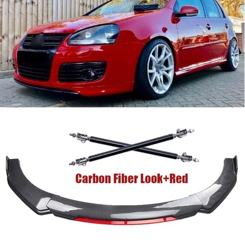 Carbon fiber red front - carbon,