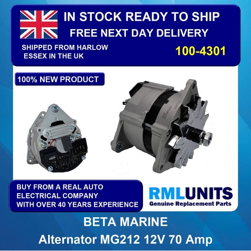 Beta marine alternator - fits, 10