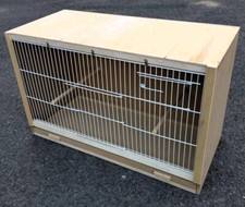 Single Budgie Breeding Cage  25" x 15 x 12  With 2 Door White Fronts