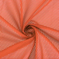 62" Mesh Fabric Slightly Stretchy for Backpack Pocket, Orange 4 Yard