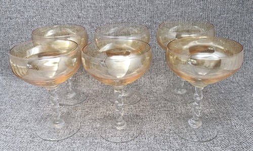 Set vintage twisted stem - of,