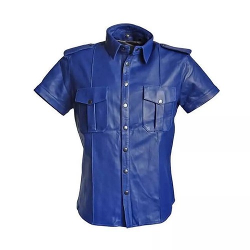 Men genuine lambskin leather - lambskin,