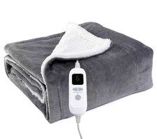 Heated Blanket Throw Flannel