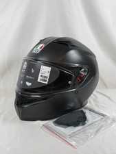 AGV K-3 Full Face Motorcycle Helmet Size M 57-58 Matt Black Clear Visor New