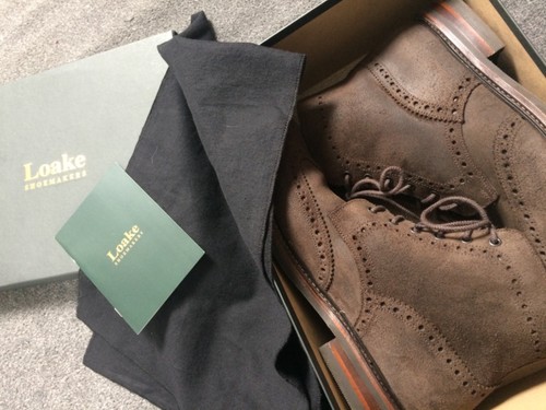 Loake mens bedale - dark, brown