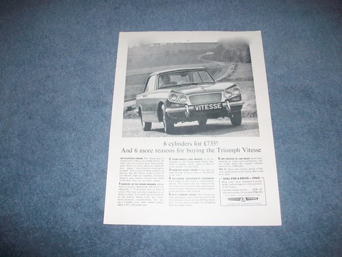 1963 triumph vitesse - triumph, vintage