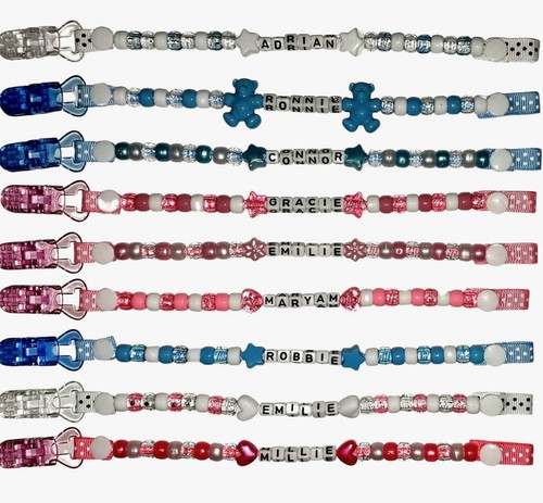 Personalised dummy clips - , chain