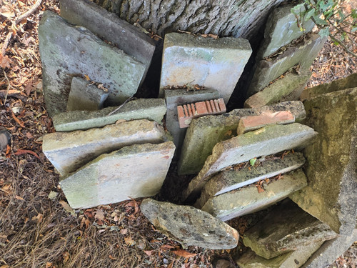 Reclaimed victorian flagstone - reclaimed,