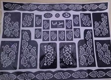 New Henna Stencil Mehndi Templates Easy To Use Design Indian Style Body Art Eid