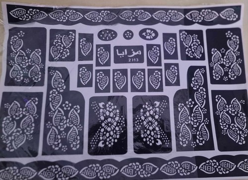 New henna stencil mehndi - new,