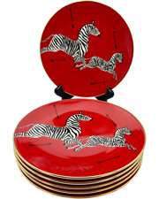 Set 6 Lenox Scalamandre Red