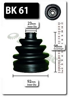 Shaftec rear outer boot - outer, cv