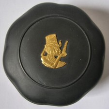 WEDGWOOD BLACK & GOLD LIDDED