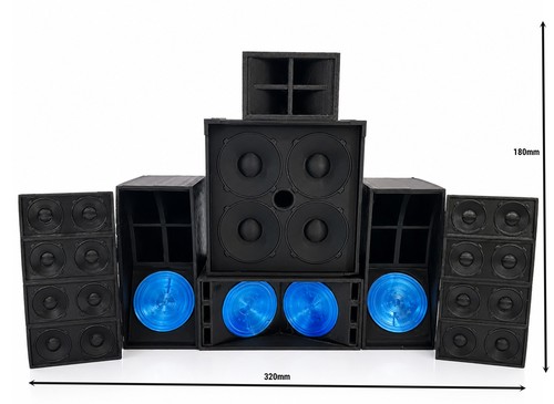 Miniture speaker stack systems