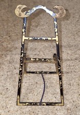 LATE EDO PERIOD JAPANESE LACQUERED MINIATURE FOLDING MIRROR STAND-KYODAI