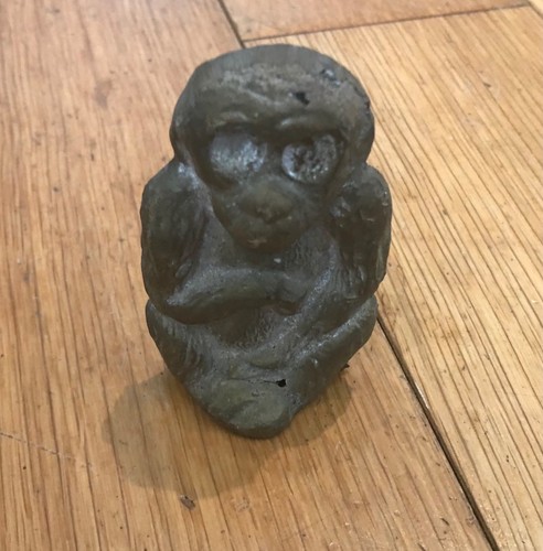 Unusual vintage brass monkey - unusual,