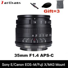 7artisans 35mm F1.4 Mark II APS-C MF Lens for Canon Sony Fuji Nikon M4/3 Cameras