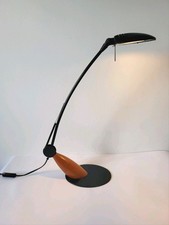 Swingo Aluminor Anglepoise Lamp French 54cm Tall Black Metal & Cherry Wood