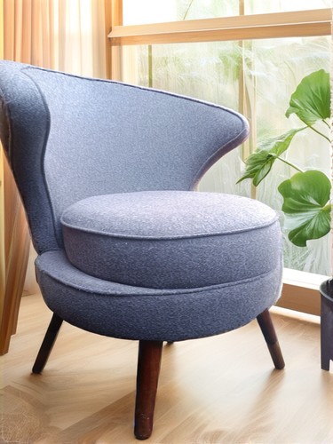 Vintage grey cocktail chair - grey,