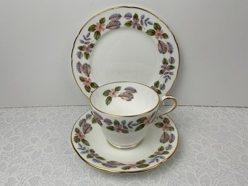 Vintage bone china pink - bone, floral