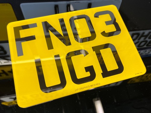 Motorbike number plate - plate,