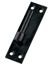 Pair Of Heavy Duty Hook on Plates Black Gate Pin Hinge Bracket Hanger