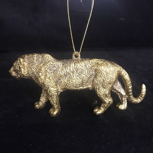 Gold tiger christmas tree - gold,