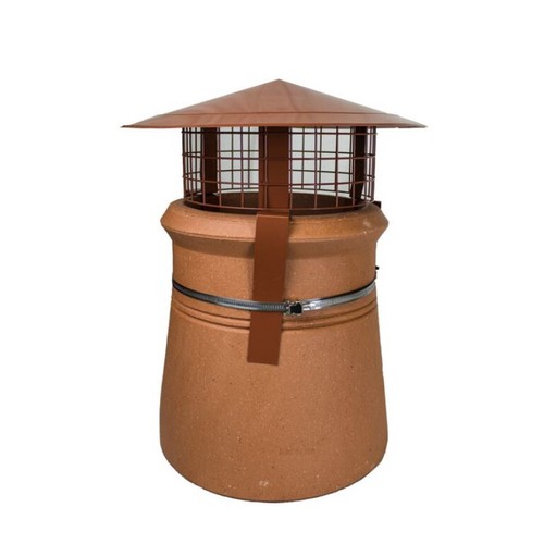 Terracotta chimney pot - terracotta,