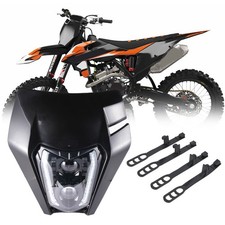 LED Headlights DRL with Black