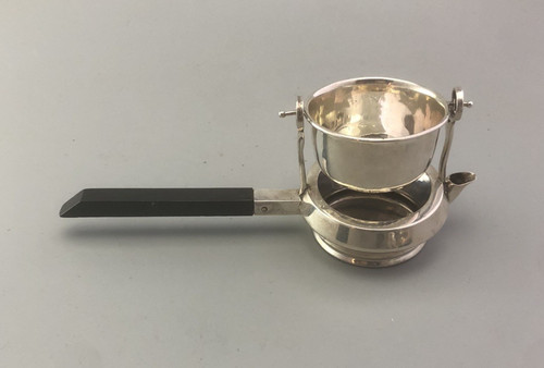 Art deco silver tea - silver, strainer