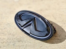 FOR 2014-2017 INFINITI Q50 COLOR CHANGING RGB LED GRILL EMBLEM Gloss Black.