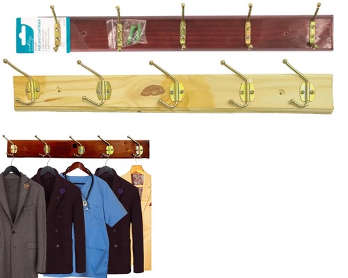 Wooden coat rack - coat, wall
