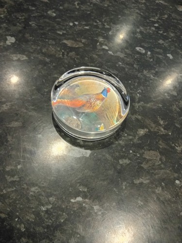 Vintage glass pheasant - vintage,