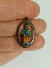 Antique Sterling Silver Enamel