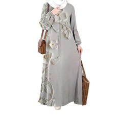 Ethnic Floral Print Long Dress