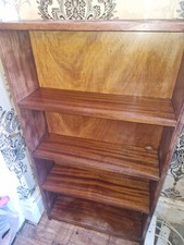 Antique oak library bookcase - antique,
