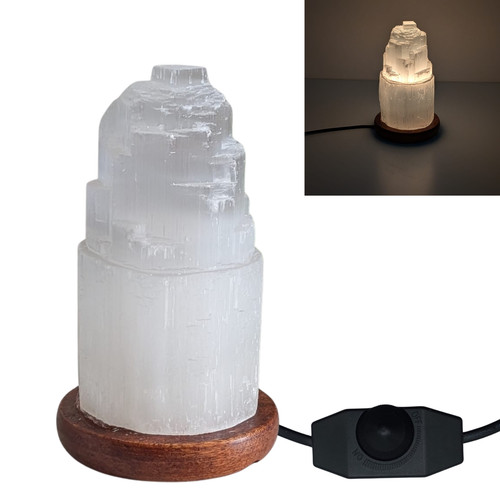 Selenite tower lamp - tower,