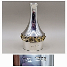 Sterling Silver Posy Vase By Christopher Nigel Lawrence House of Lawrian 1978