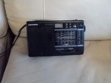 Vintage Grundig Yacht Boy 206 LW/ MW/ FM/SW radio Working MISSING BATTERY COVER