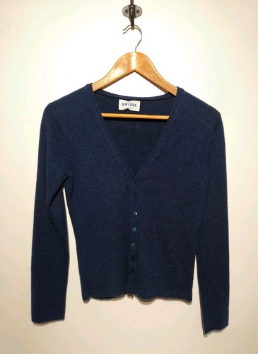 Brora cashmere cardigan neck - brora, v-neck