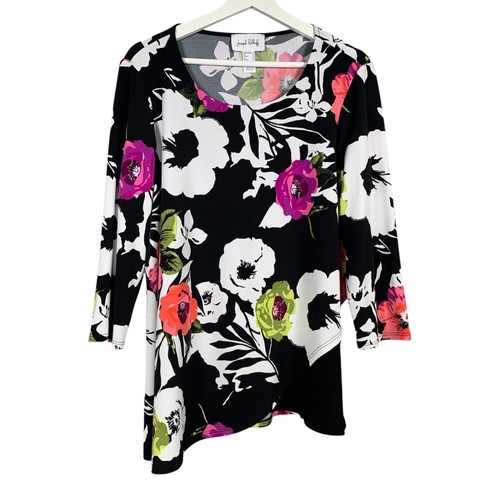 Joseph ribkoff floral tunic - ribkoff,