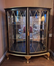 Upcycled Beautiful Glamorous Art Deco Style Gin Cabinet with key.