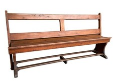 Antique Church Pew - Reclaimed Church Bench - Old Pew Seat - Ideal For Hallways