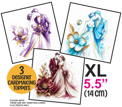Wedding couple xl card - 3,
