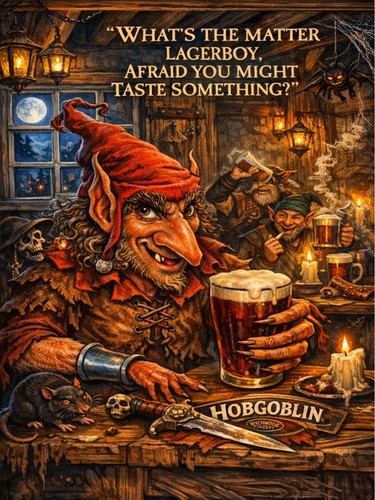 Hobgoblin real ale metal - real,