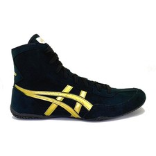 asics Boxing Wrestling Shoes Black Gold Line Black 1083A001 EX-EO NEW TWR900