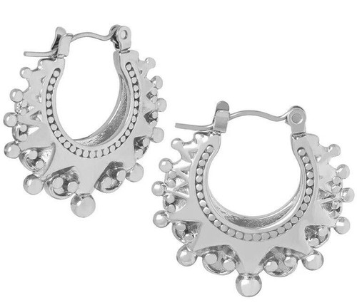 Silver hoops victorian - hoops, gypsy