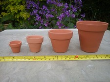 Terracotta Clay Plant Pots - Quality Pots in Various Pack Sizes - FREE P&P