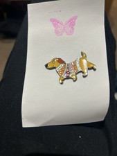 Cute Sausage Dog Badge Pin